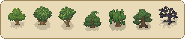 The seven Mother Trees of Under the Elm: Grandmother Beech, Grandfather Oak, Lost Elm, Silent Hemlock, Ancient Willow, Shadow Guardian, and the Stonebound Yew